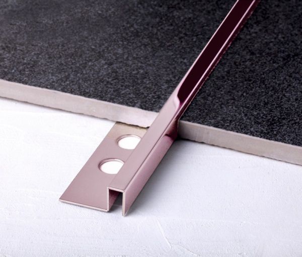Профиль Juliano Tile Trim SB017-3S-12H Rose Gold (2440мм)