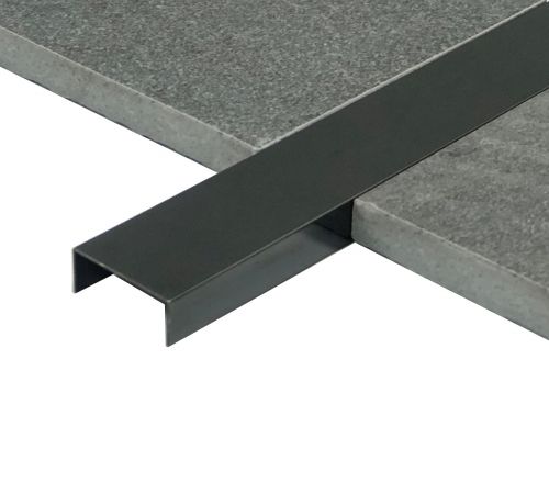 Профиль Juliano Tile Trim SUP25-4S-10H Black полированный (2440мм)
