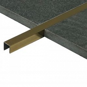 Профиль Juliano Tile Trim SUP10-2S-10H Gold  полированный (2440мм)