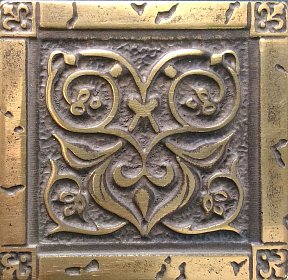 Латунная вставка Валенсия 50x50 Бронза