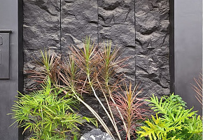 Панель декоративная HLR6012-05 ROCK камень Elegant Black  - Фото интерьеров №11