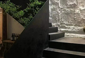 Панель декоративная HL6005-H Грибной камень Elegant black - Фото интерьеров №12